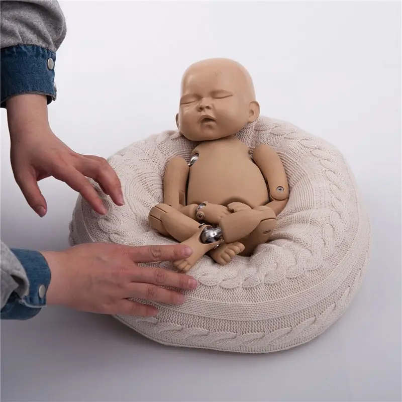 1PC Neugeborene Baby Runde Kissen für Fotografie Prop Studio Poser Zubehör Posiert Sitzsack Kissen