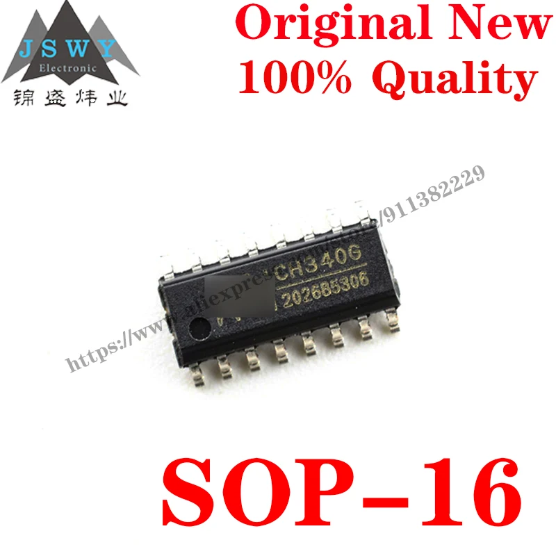 10~50 PCS CH340G SOP-16 Semiconductor USB to serial IC Chip with for module arduino Free Shipping CH340G