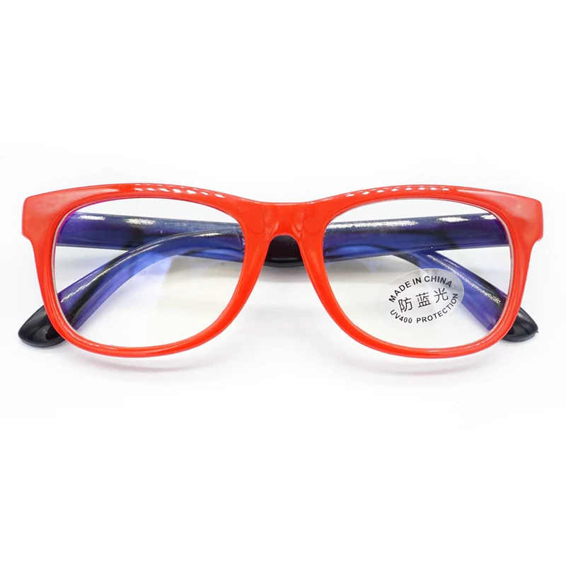 Gafas antiluz azul para niños, gafas reflectantes de bloqueo transparente a la moda para niños y niñas, gafas con montura suave de silicona