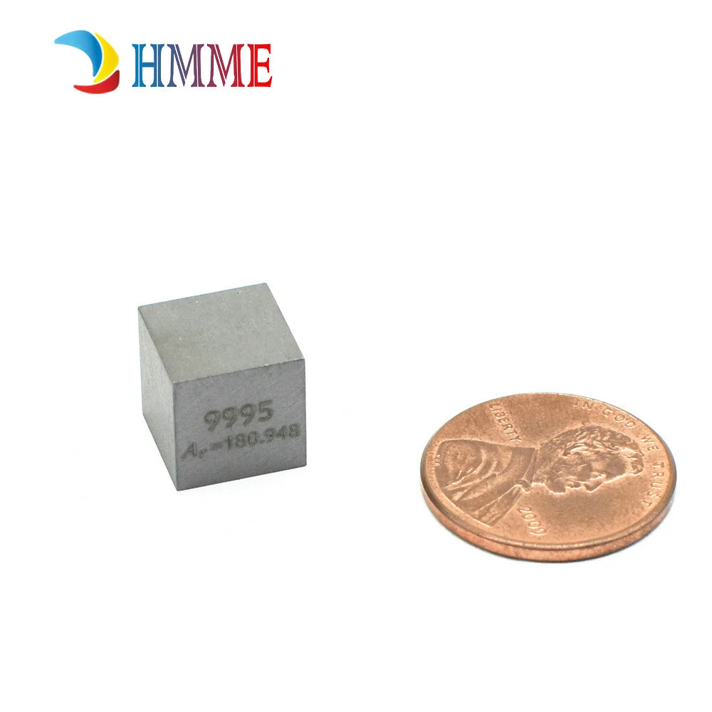 Imagem -04 - Tântalo 10 mm Cubo 99.95 Alta Pureza Metal ta Densidade Bloco Puro para a Coleção do Elemento e Exibição