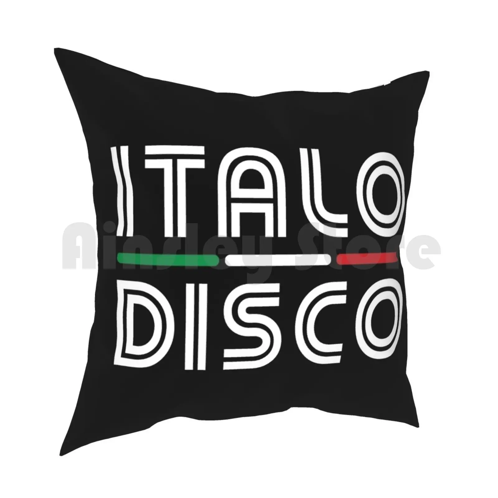 Italo Disco Pillow Case Printed Home Soft Throw Pillow Italo Disco Italodisco Retro 80S Eurodisco Italy Italo Music