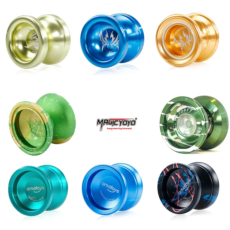 Original MAGICYOYO aluminum alloy boy yoyo ball children classic toy T5- sapphire blue professional metal yo-yo