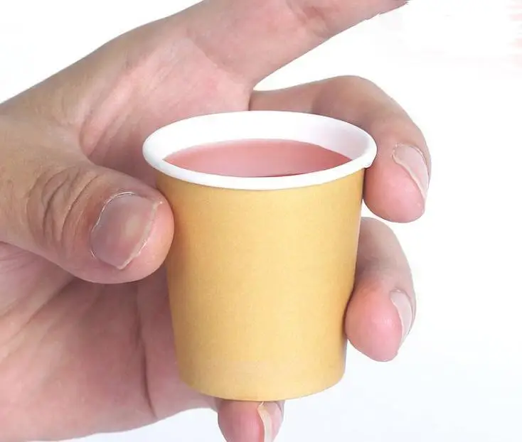 5000 x 2oz/60ml Mini Paper Tasting Cups White/brown Coffee Supermarket Promotion Sample Drinking Tea Cup Wholesale