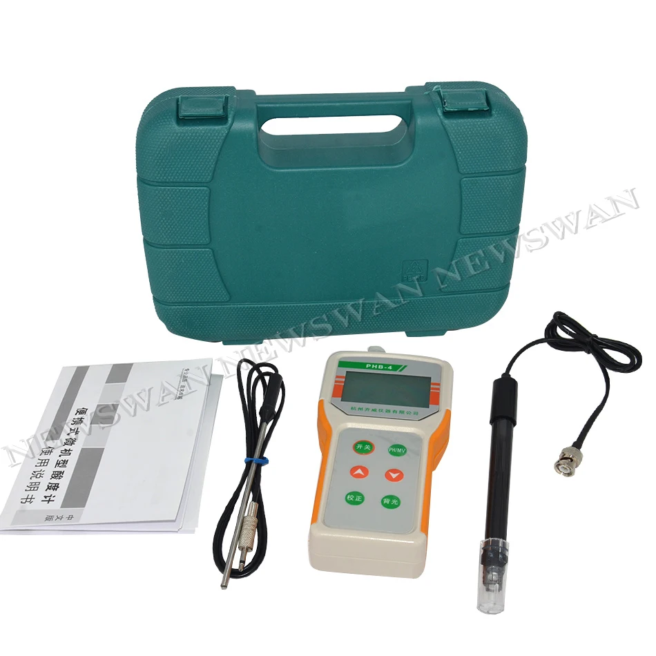 Portable PHB-4 /PHB-1 Acidity Meter Paper Skin Meat pH Acid Base Degree Detecting Instrument Dough Pen Type Detector