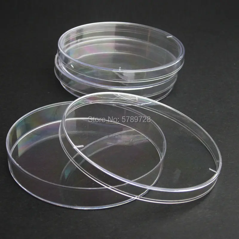 10Pcs Lab 35mm 60mm 90mm 100mm 120mm 150mm Disposable Sterile Plastic Petri Dishes Lab Cell Tissue Culture Dish