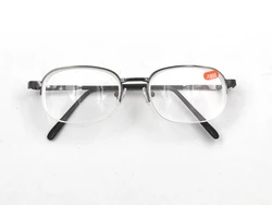 High Diopters Metal Half-Frame Unisex Nearsighted Myopia Reading Glasses Half Rim Alloy Nearsighted Sight Gafas -6.0 to-10 A1