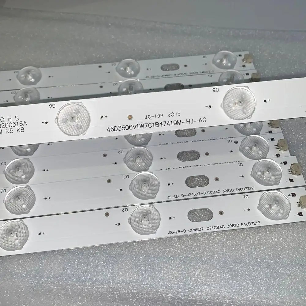 8PCS/LOT 7LED (6V) Led strip backlight for LED46C360 JS-LB-D-JP46D7-071CBAC 30810 E46D7212PC62926B