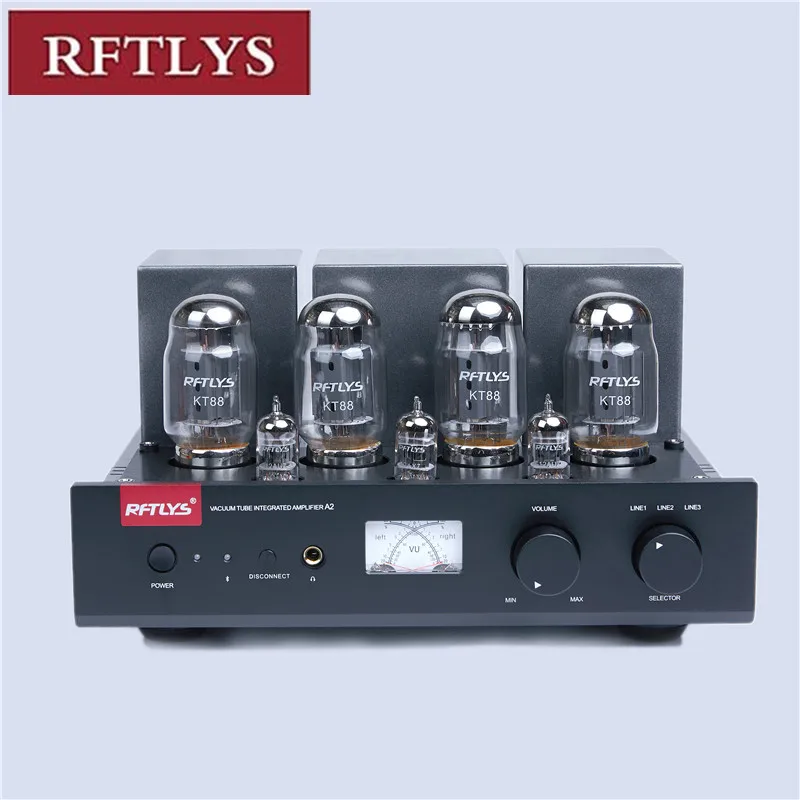 

RFTLYS A2 KT88 Push Pull Tube Amplifier HIFI Integrated 12AU7 Lamp AMP With Bluetooth