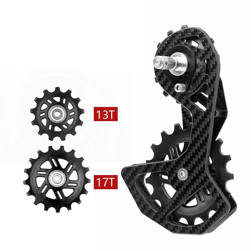 

Road Bike Carbon Fiber Rear Derailleur 13T/17T Ceramic Pulley Guide Wheel For SHIMANO 5800 6800 7000 105 Ultegra R8000 SRAM RED