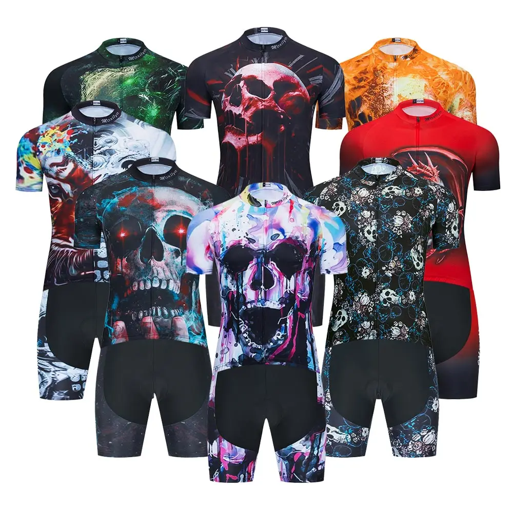 

Moxilyn 2020 Mens Black Cycling Clothing MTB uniform Bike Wear Cycling Jersey Short Set Ropa Ciclismo Maillot Culotte