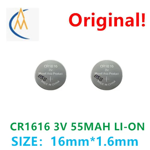 

2PCS Maxell Wansheng cr1616 car key remote control watch calculator Bluetooth device motherboard 3V button battery