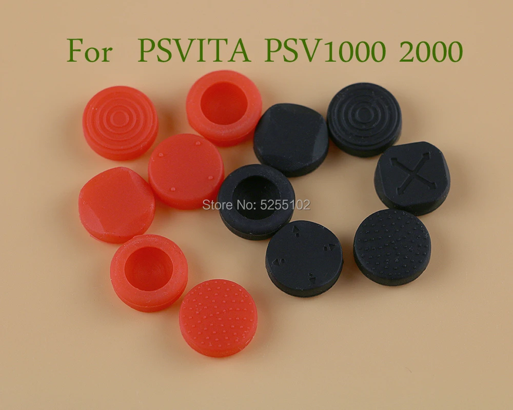 20sets=120pcs Silicone Grip Analog Joystick Cap Cover For Sony PS Vita PSV Console 1000 2000 Buttons