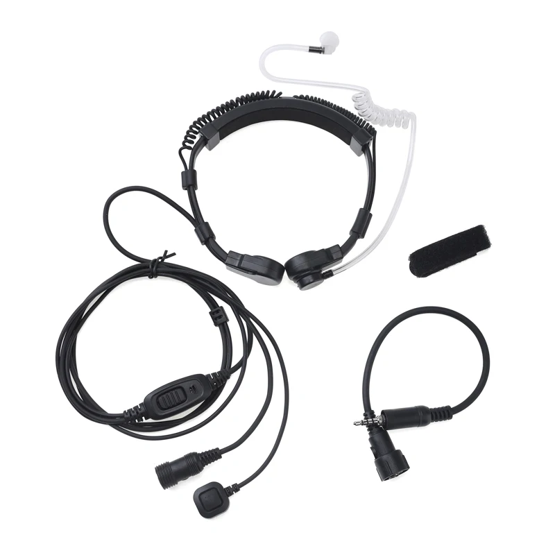 

Extendable Throat Microphone Mic Earpiece Headset For Yaesu Vertex VX-6 VX-6E 7E VX-7R VX-120 VX-127 vx-170 FT-270 Two Way Radio