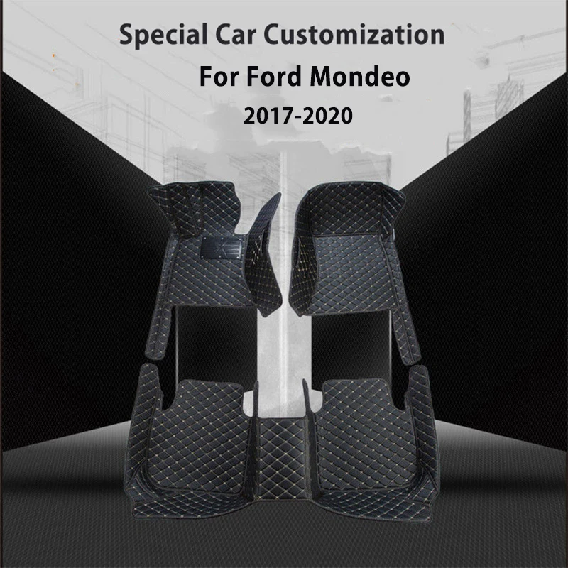 

Car Floor Mats For Ford Fusion Mondeo 2017 2018 2019 2020 Customized Carpet Waterproof Anti-dirty Floor Rug Exterior Accessory