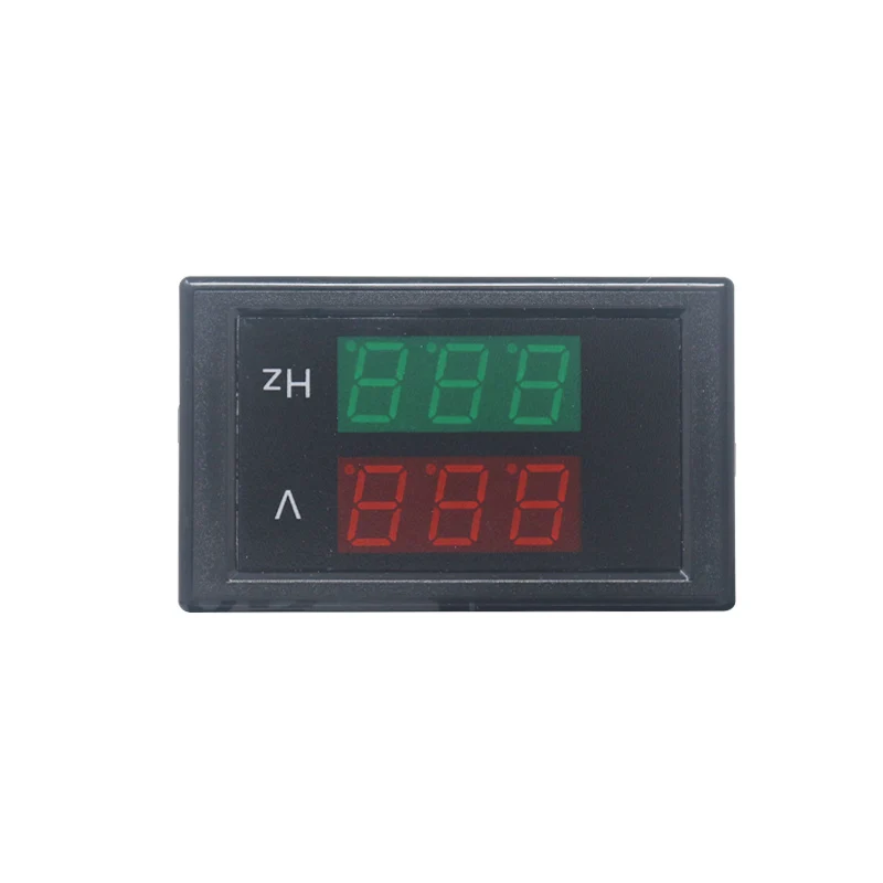 AC 80-300.0V 45-65HZ 2 in 1 Digital Voltage Meter Frequency Counter Voltmeter Hertz/HZ Meter Red Led Display 50HZ 60HZ