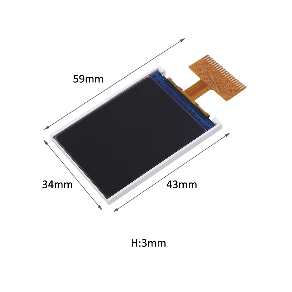 Módulo de pantalla TFT LCD a Color de 2,5 V-3,3 V, 1,77 pulgadas, soldadura de Resolución de 128x160, 20 pines, unidad ST7735, MCU8080, puerto