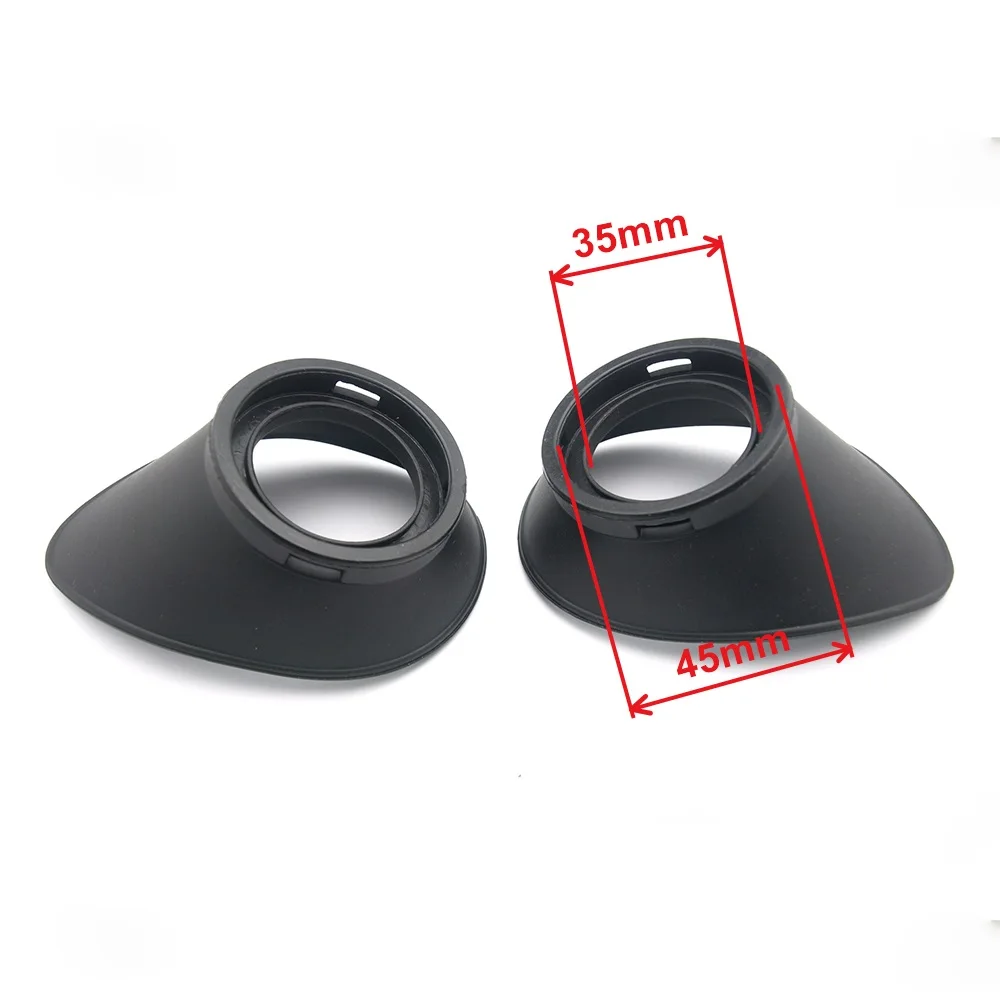 2PCS Black Rubber Eyepiece Eye Guards for Stereo Metallurgical Biological Microscope Eye Cups Microscope Accessory