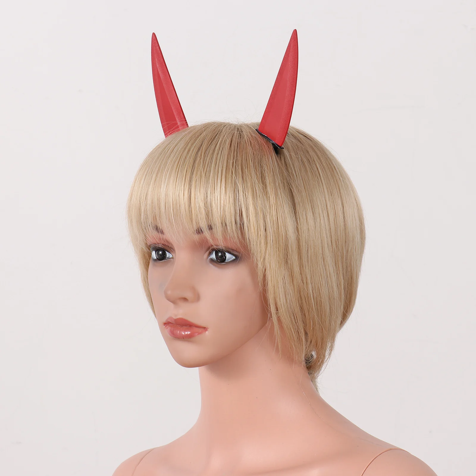 Horquilla de cuerno del diablo para niños y niñas, horquilla elegante para Halloween, estéreo, orejas del diablo, horquilla, estilo Harajuku gótico, Cosplay, traje de pelo, accesorios