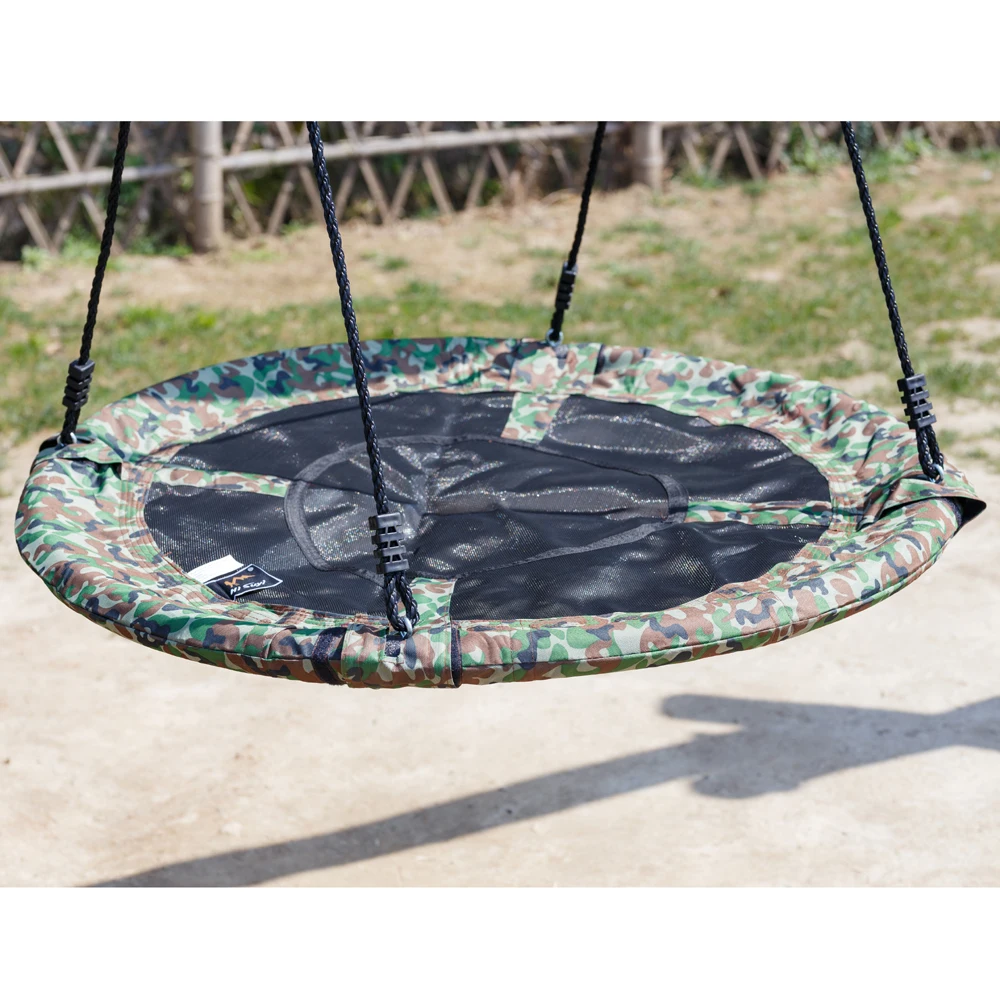 100cm/40'' Baby Toy Swing Big Children Kids Large Seat Round Capacity Tree Swing Chair Outdoor Yard Play Equipment Round Swing