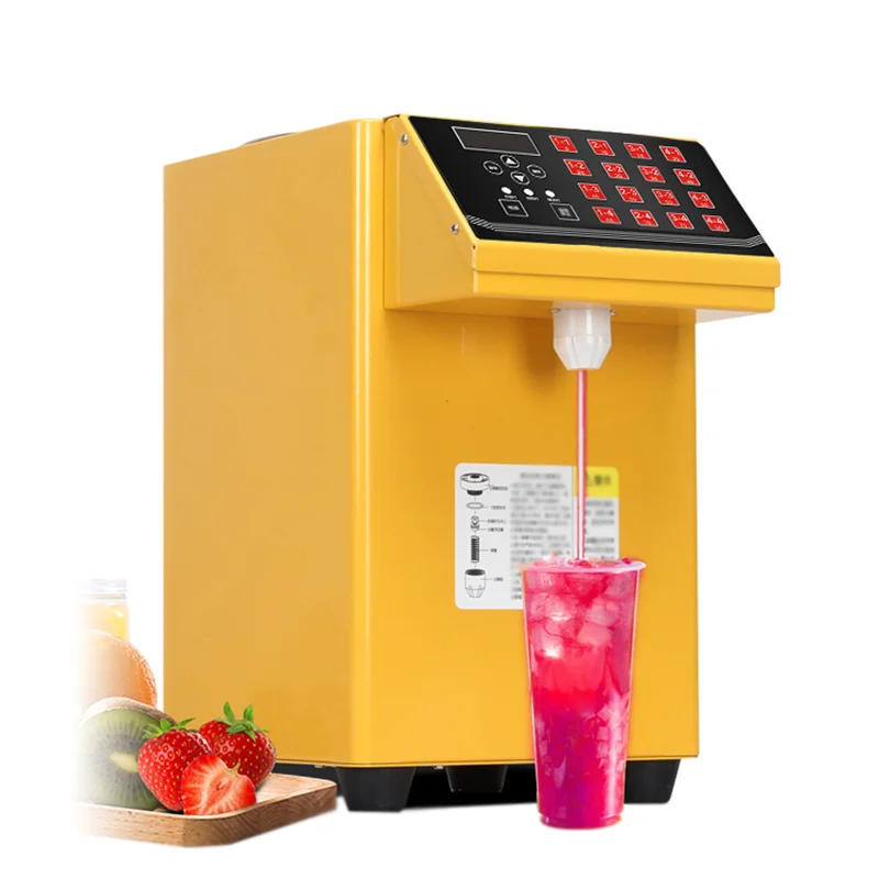 Distributeur automatique de sirop de thé à bulles, fruits, boissons, quantité de liquide, équipements à bulles à vendre