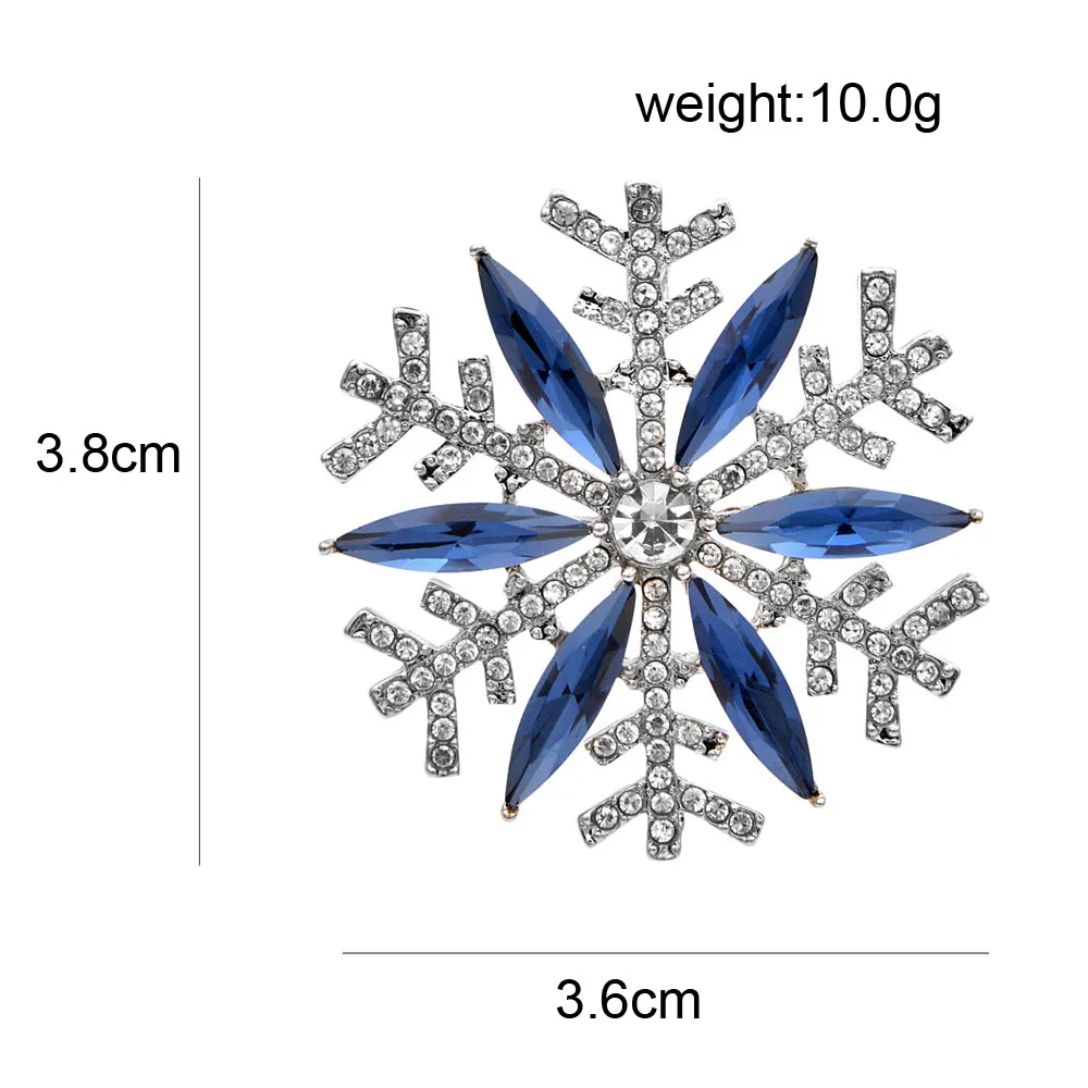 CINDY XIANG 2 Styles Avaibale Rhinestone Snowflake Brooch Autum Winter Design Fashion Party Pin High Quality Accessories