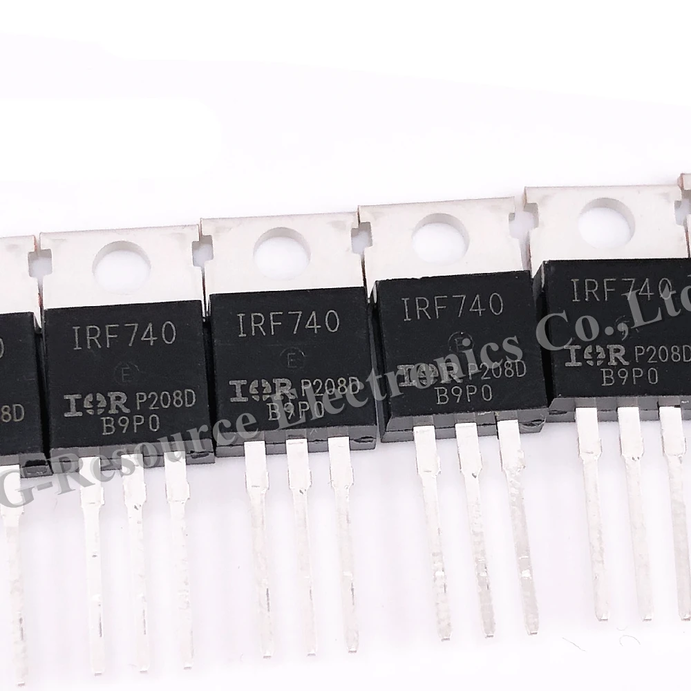 HIRf740pbf irf740から-220 10a 400vヒートシンクインチャネルタイプパワーmosfet 10個