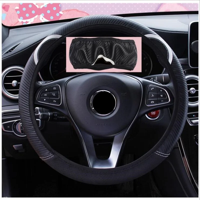 Cat Car Steering Wheel Cover Comfortable Anti-Slip Auto Steering-Wheel Cover Kawaii Car Wheel Cover Pink Car Accessories