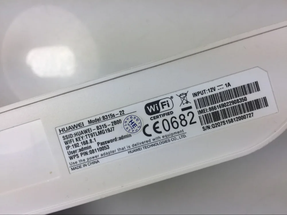 Unlocked Wifi Router HUAWEI B315S-22 CPE 150Mbps 4G LTE FDD Wireless Gateway With 2pcs Antenna