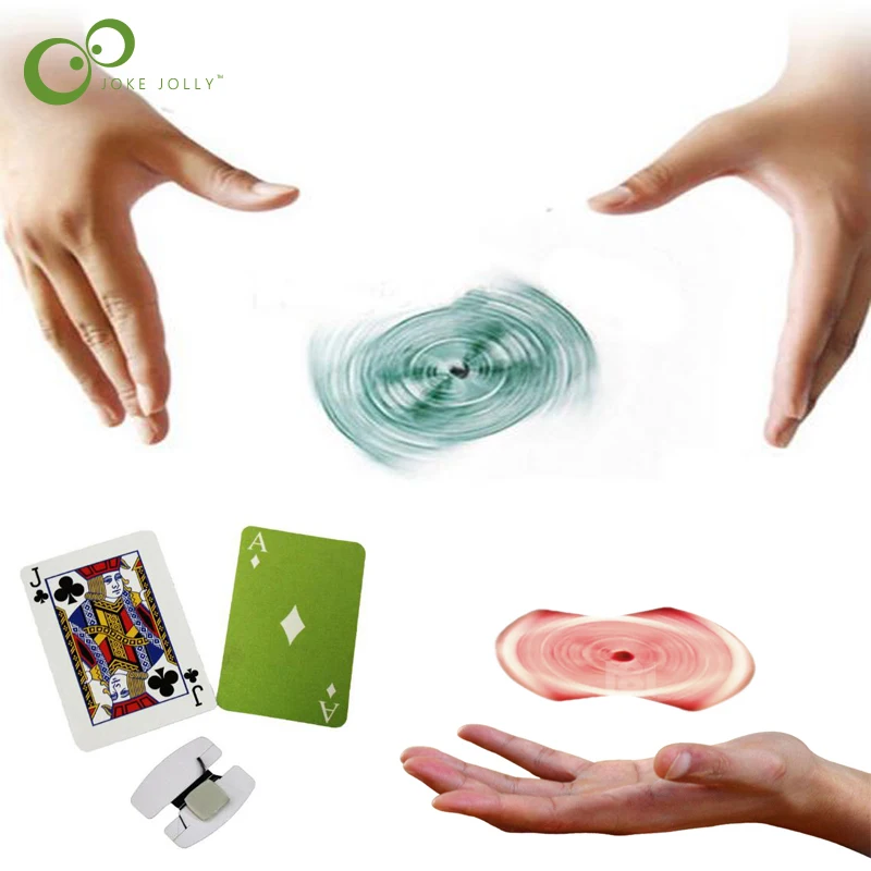 1Set Magic Floating Flying Cards Magic Tricks Close-up Rotary Card Toys for Children Gift Profesional Magic Props ZXH