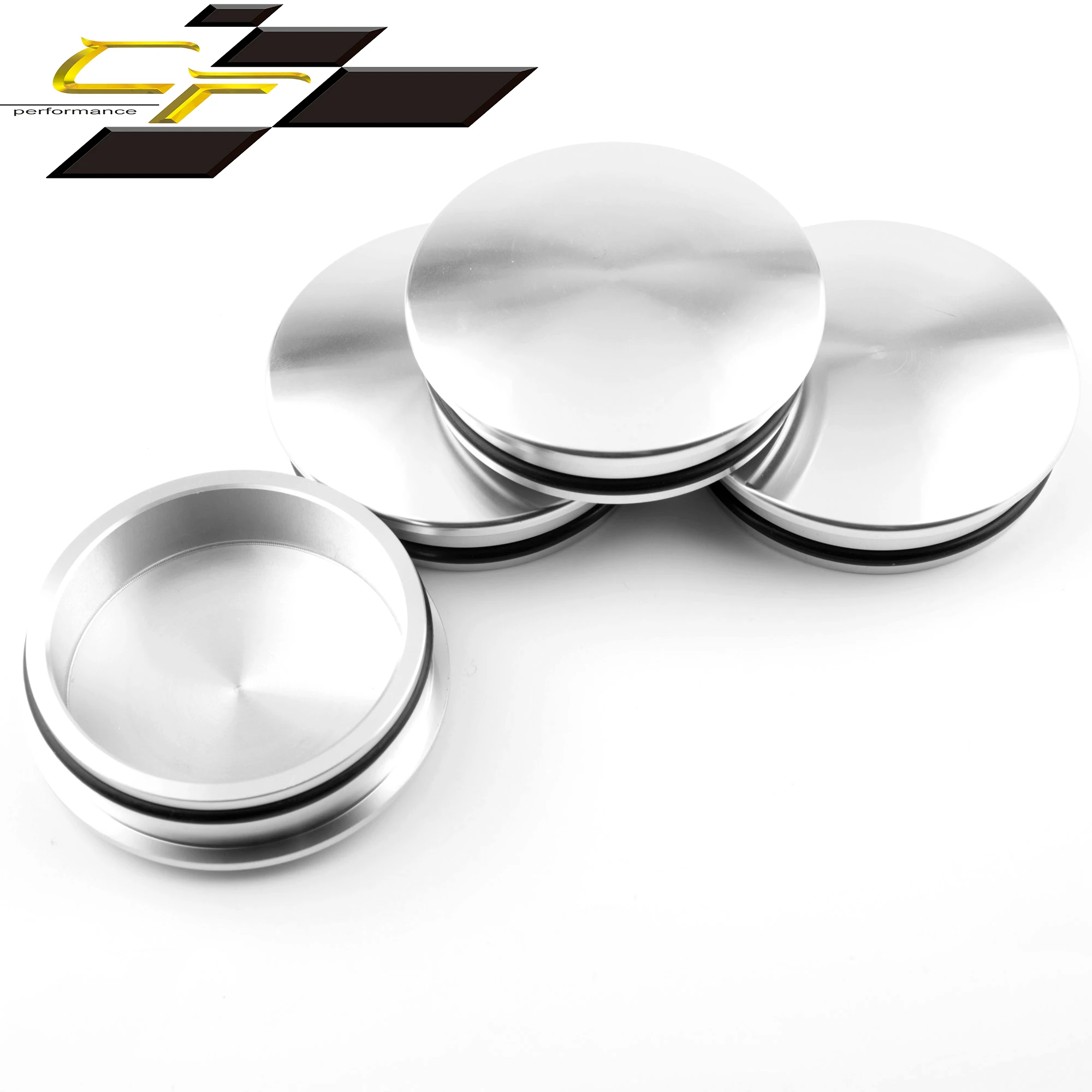 4pcs OD 74.7mm/2.94in ID 68mm/2.68in Alloy Car Wheel Hub Caps For Rim Center Cover Metal Refits Styling Auto Accessories Sliver