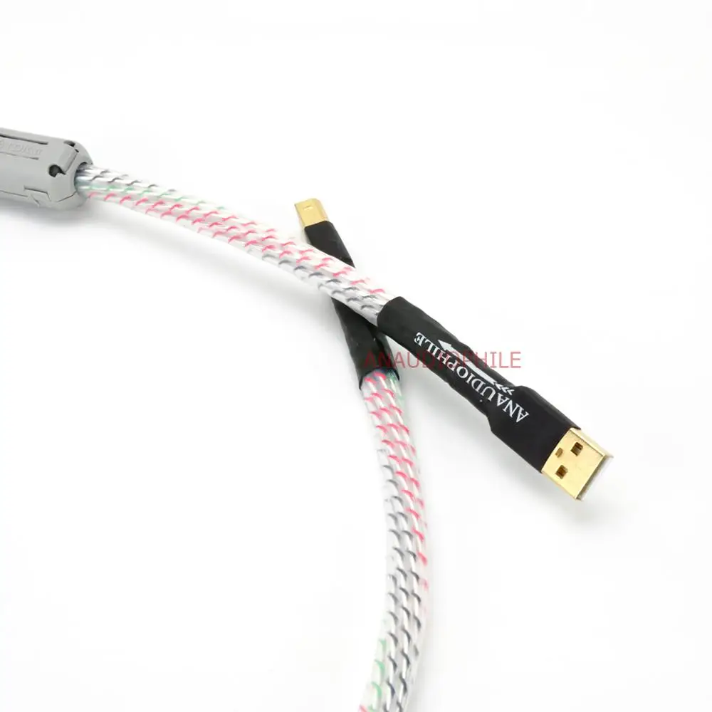 Hi-End Nordost Valhalla 7 Strands USB Audio Data Cable Sliver Plated HiFi USB A To B Cable