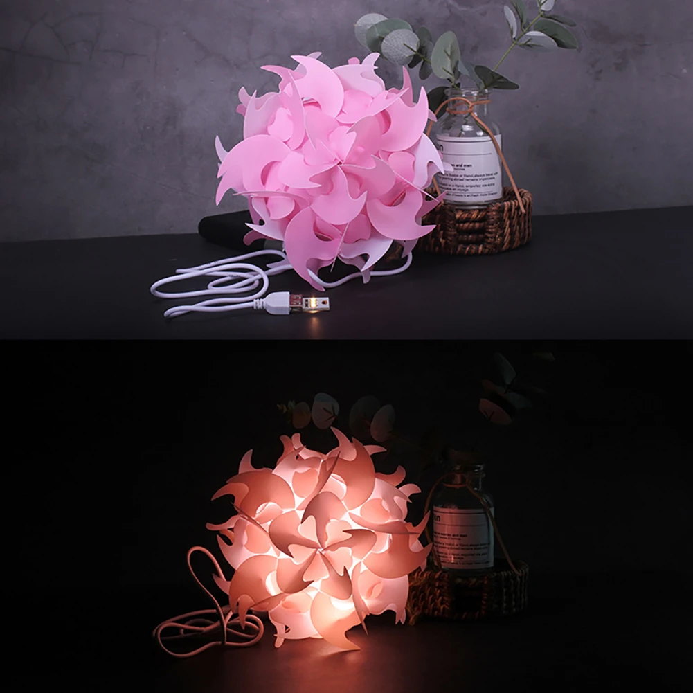 DIY Lanterns Lamp Creative Night Light Festival Home Decor USB Art Light Handmade Light