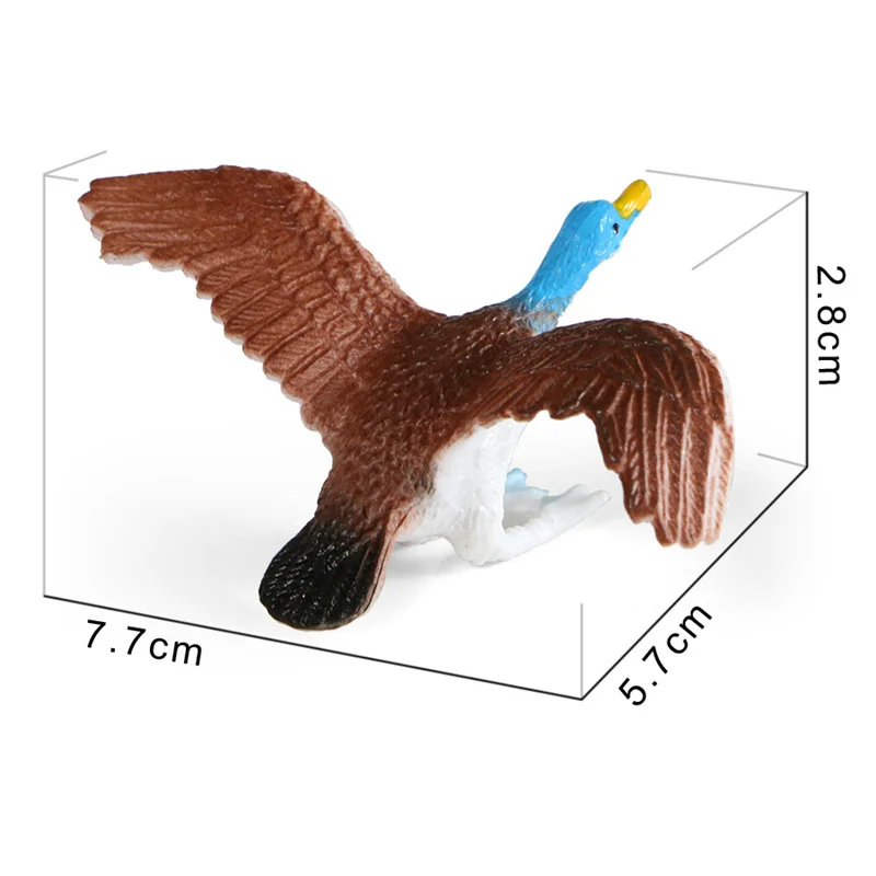 12Pcs Diy Simulatie Jungle Dieren Vogels Plastic Actie Pvc Model Uil Figures Collection Pop Speelgoed Voor Kinderen Educatief Gift