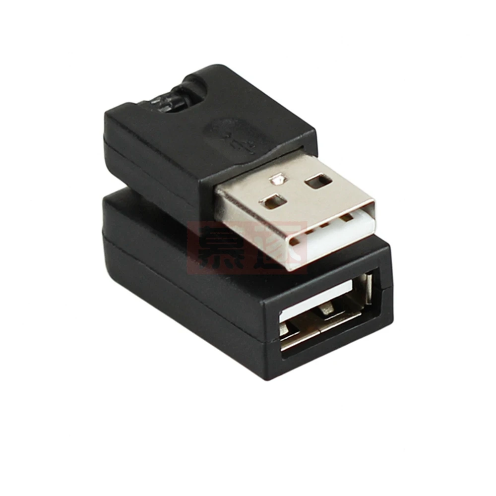 360 Degree Swivel Adjustable Angle USB 2.0 Male to Female Adapter Cable Convertor High Quality