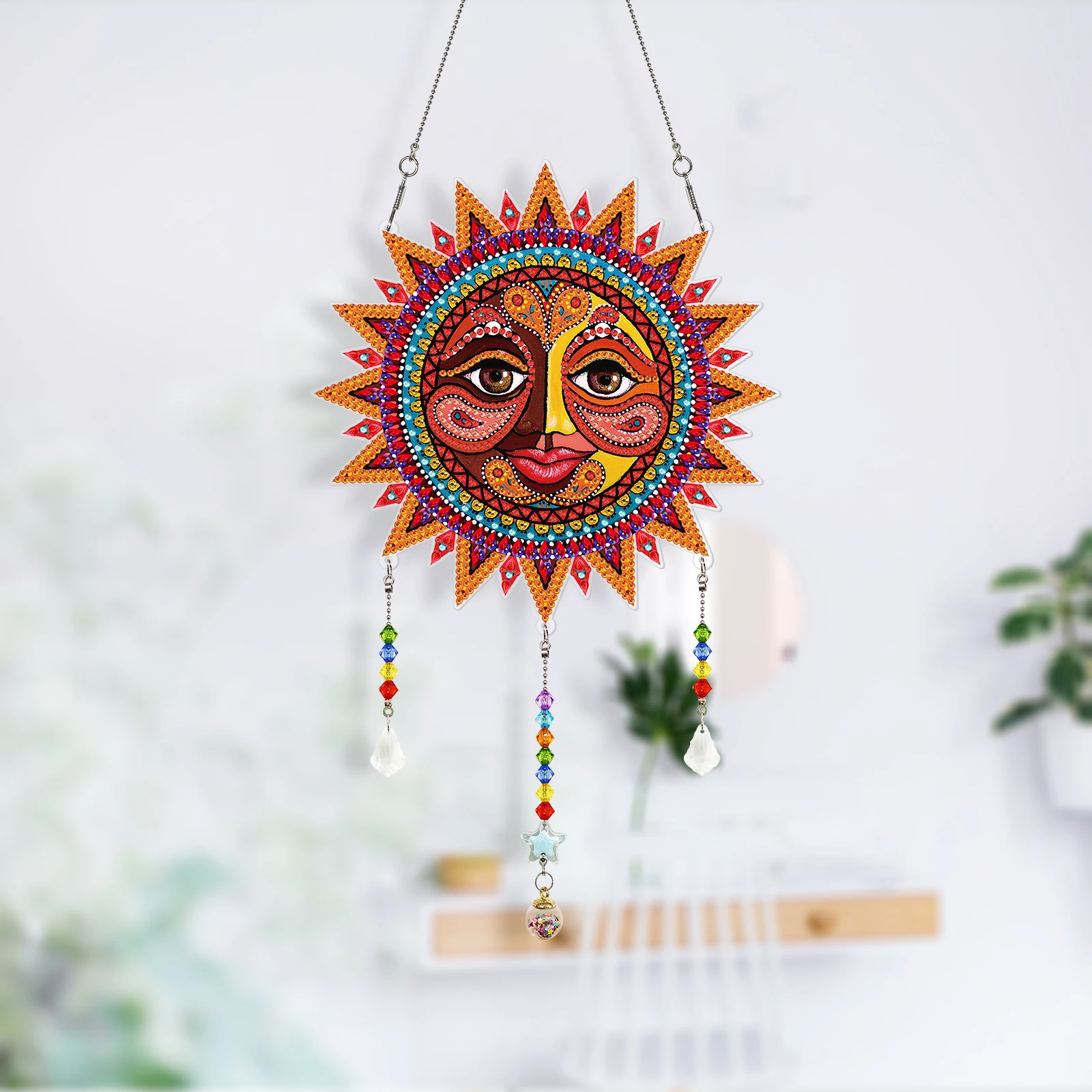 Diamond Painting Wreath Wind chimes Diamond Embroidery Kit Special Shaped Drill DIY Cross Stitch Art Craft Home Wall Decor