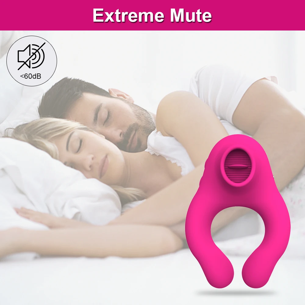 Penis Cock Ring Vibrator For Women Clit Sucker Clitoral Stimulator Sex Delay Ejaculation Dick Enlarger Ring Toys For Men Couples