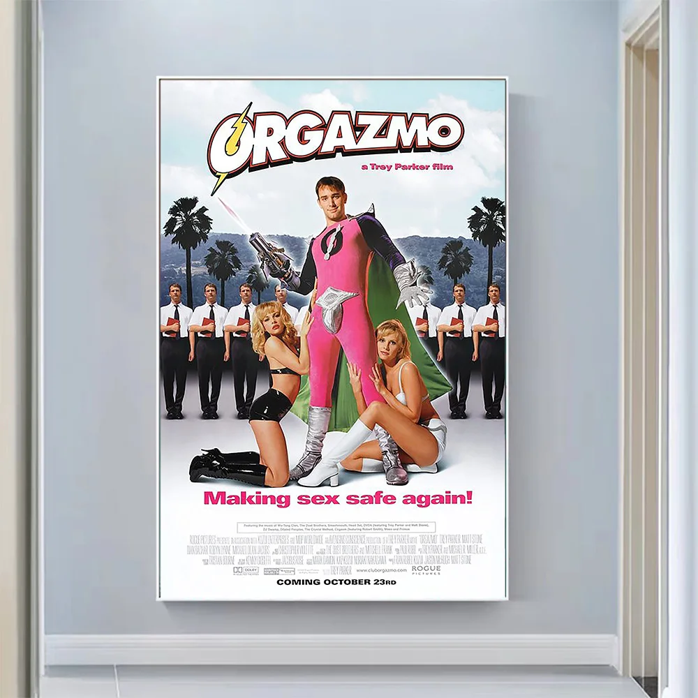 

V0689 Orgazmo (3) Винтаж, классическое кино ткань HD, постер, искусство, украшение для дома, подарок