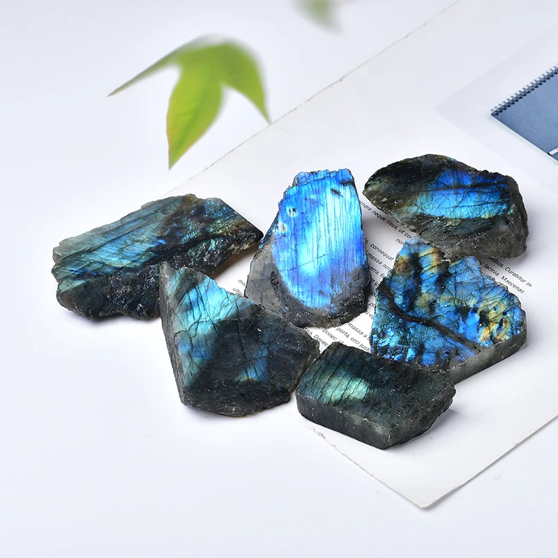 Natural CrystalQuartz Primary Color Pull Feldspar Slice Up Rock Mineral Crystal Reiki Stone Collect Gifts MineralDecoration Home