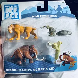 Ice age cartoon dolls at a loss