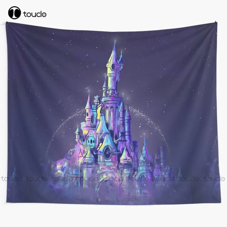 

Magic Princess Fairytale Castle Kingdom Tapestry New Tapestry Tapestry Wall Hanging For Living Room Bedroom Dorm Room Home Decor