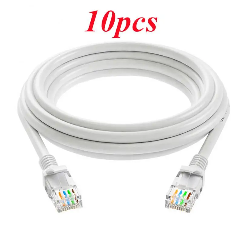 

10 Pcs/lot Durable CAT-5e RJ45 Ethernet LAN Network Cable For Computers And Switches Hubs ADSL Routers Digital Set-top Boxes