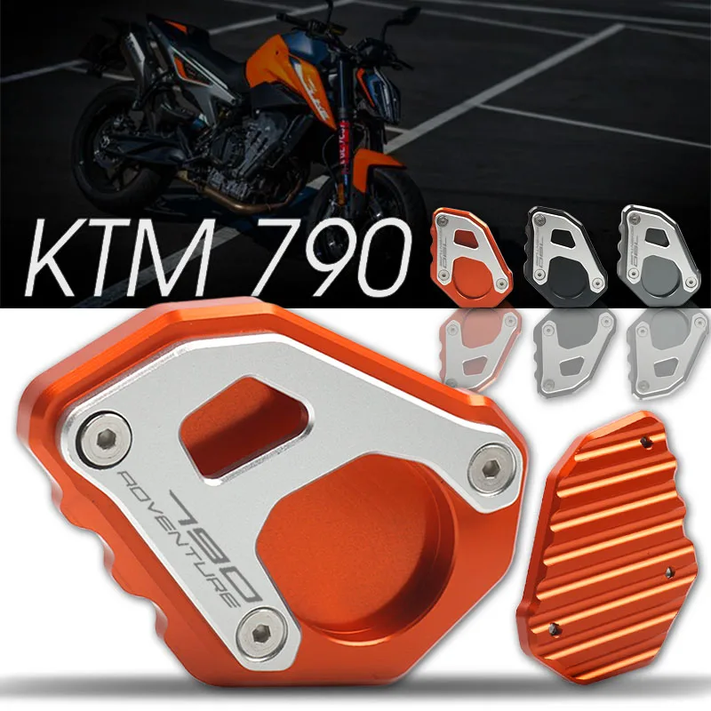 New For 790 adventure R/S 790 ADV 2019 2020 2021 Motorcycle CNC Kickstand Foot Side Stand Extension Pad Support Plate Enlarge