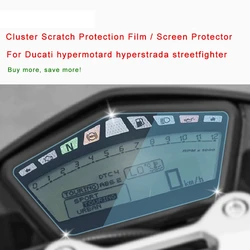 Motorcycle Cluster Scratch Protection Film Screen Protector For Ducati hypermotard hyperstrada streetfighter