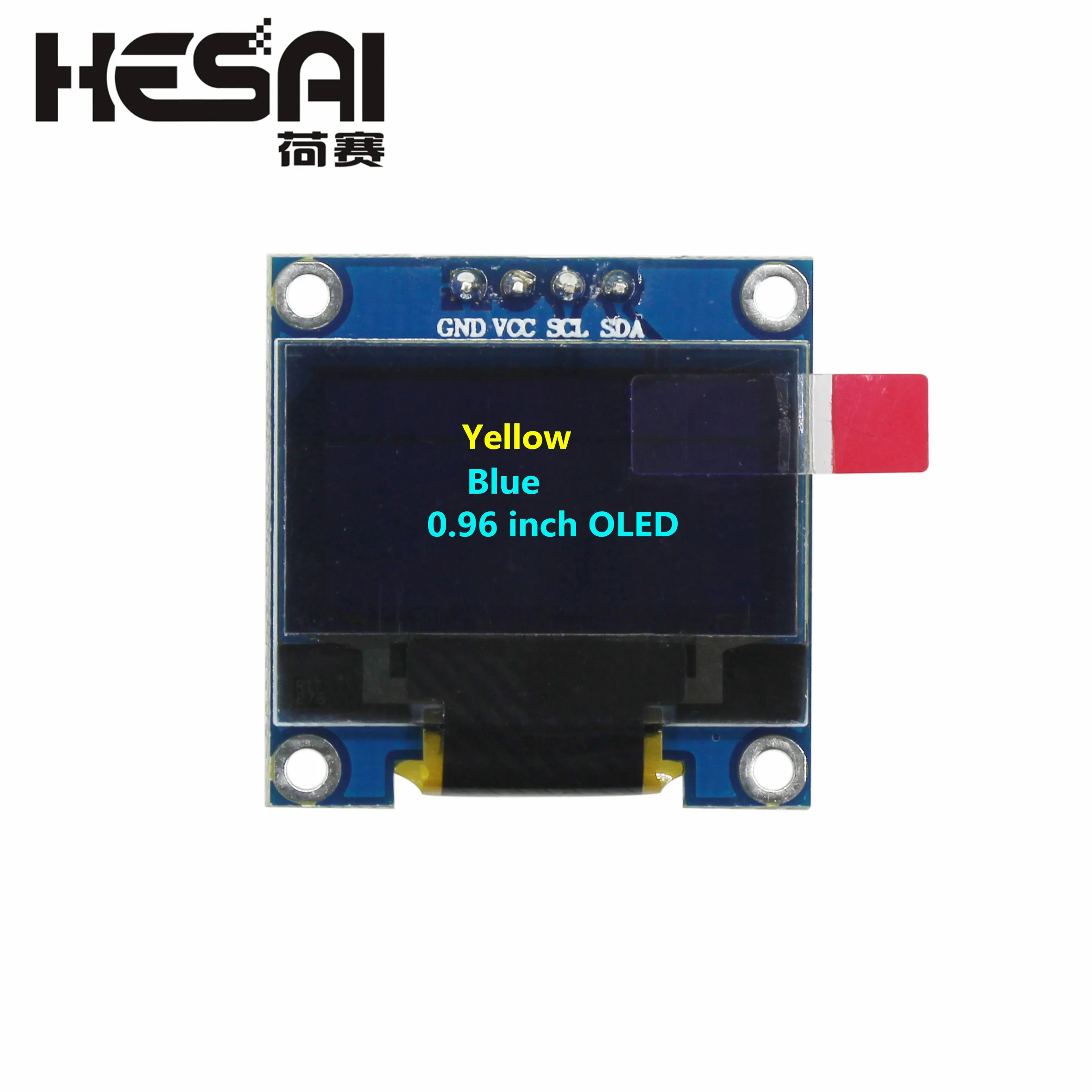 Imagem -02 - Módulo de Exibição Iic Spi Oled Tela Lcd Spi Serial Branco Azul Amarelo 0.96 12864