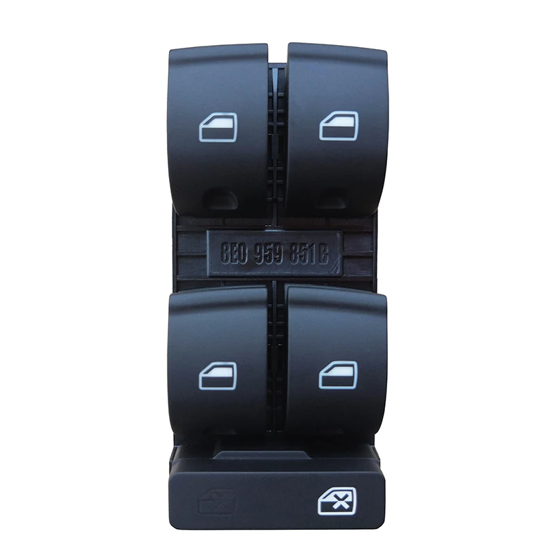 8E0959851B for Audi A4 B6 B7 2003-2008 Automobile window lifter switch window control adjusting key 8E0 959 851B