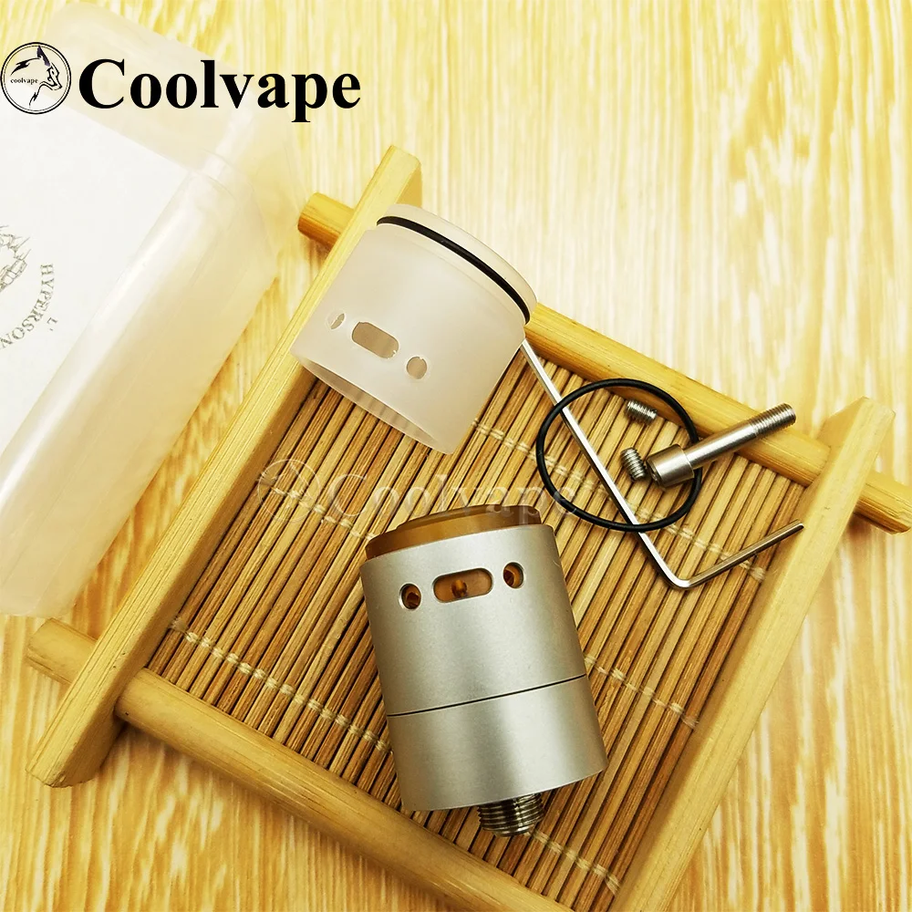 

coolvape HYPERSONIC RTA with pin BF 22MM single coil Atomizer Rebuildable Adjustable Airflow tank vs le dripper rda