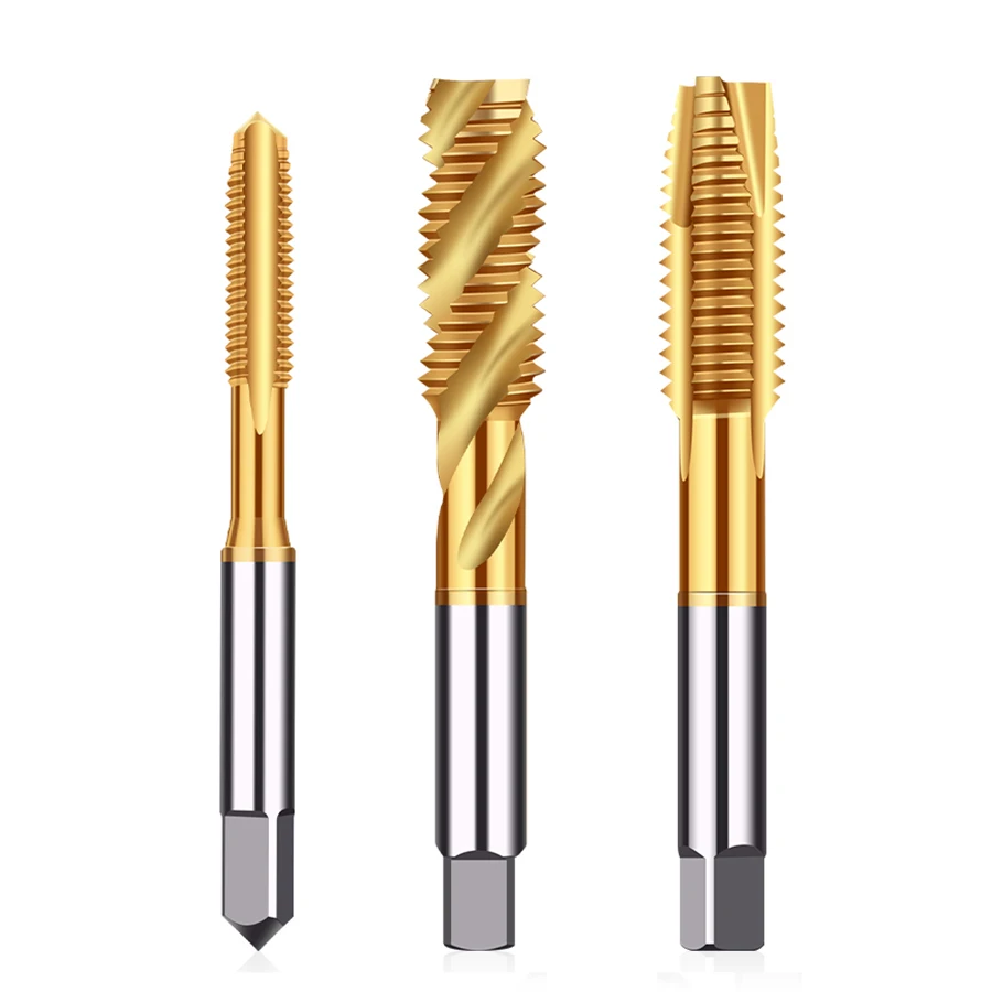 Tap and die CNC Lathe Processing tool Titanium HSS Tool Spiral Tap Lopointed Tap Straight Slot Tap High speed steel Cutting tool