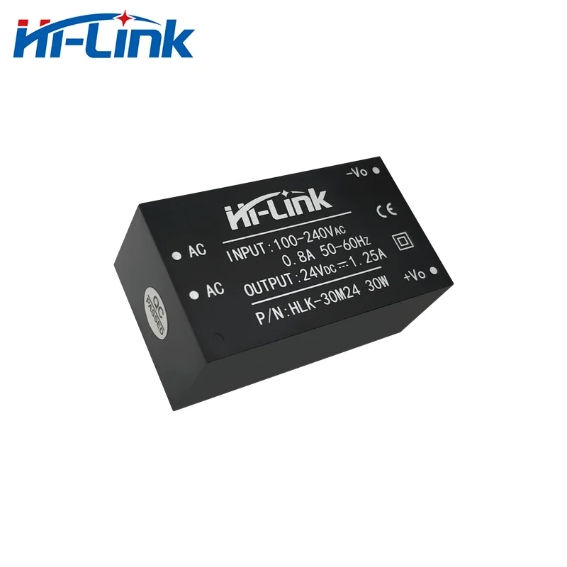 5pcs/lot Hi-Link AC DC HLK-30M24 220V to 24V 1250mA 30W  Power Supply Module Original Module Converter Intelligent Household