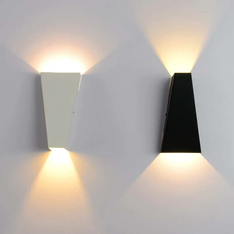 luminaria de parede de led geometrica lampada de cabeceira 10w para quarto e parede com design geometrico embutido 01