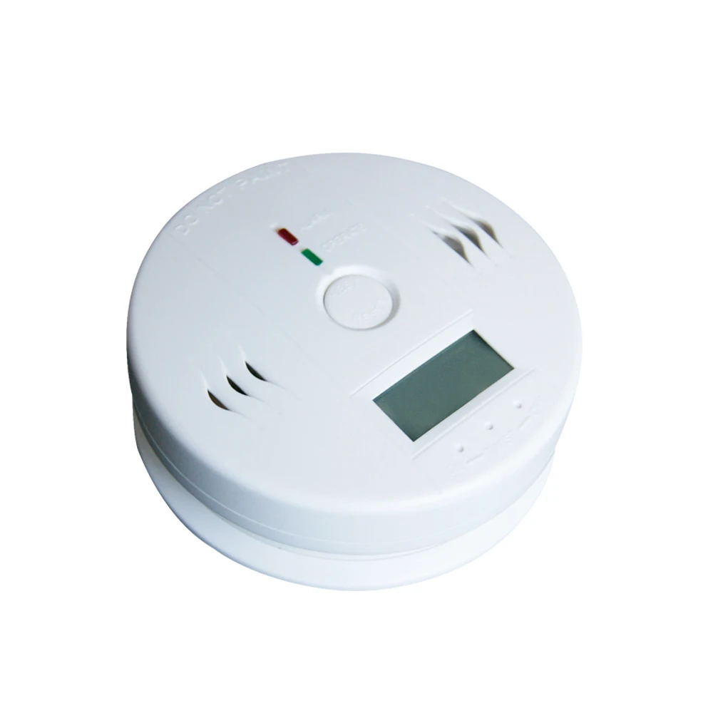 CO Gas Sensor Alarm Accessory LCD Digital Screen Carbon Monoxide Alarm Detector for Home Security Automatic Alarm